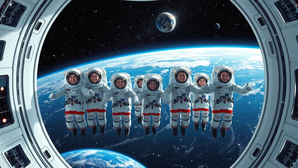 Népszerű női asztronauták az űrben, a Föld előtt