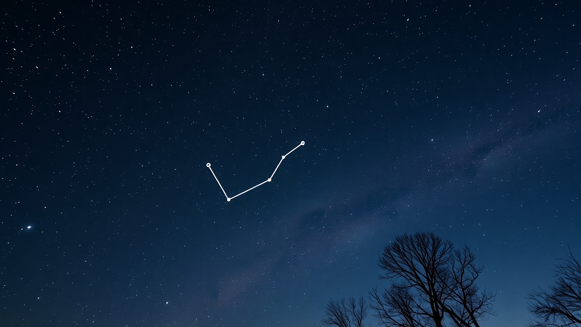 A Nagy Göncöl csillagkép áprilisi zenitben