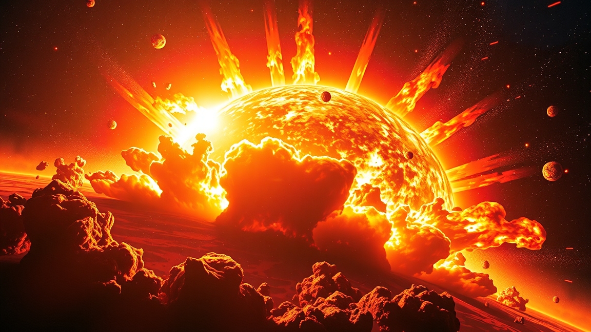 A Nap forró fénye és tüzes plazmája az űrben