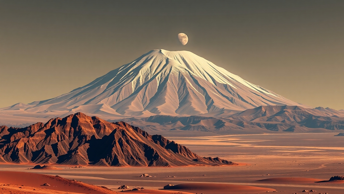 Naprendszer legmagasabb hegyei, például Olympus Mons és Maxwell Montes.