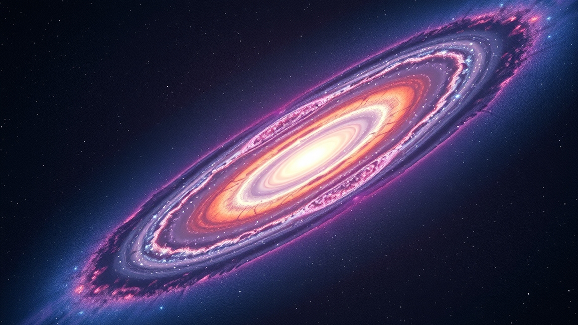 Planetáris köd színes gázburokkal a kozmoszban