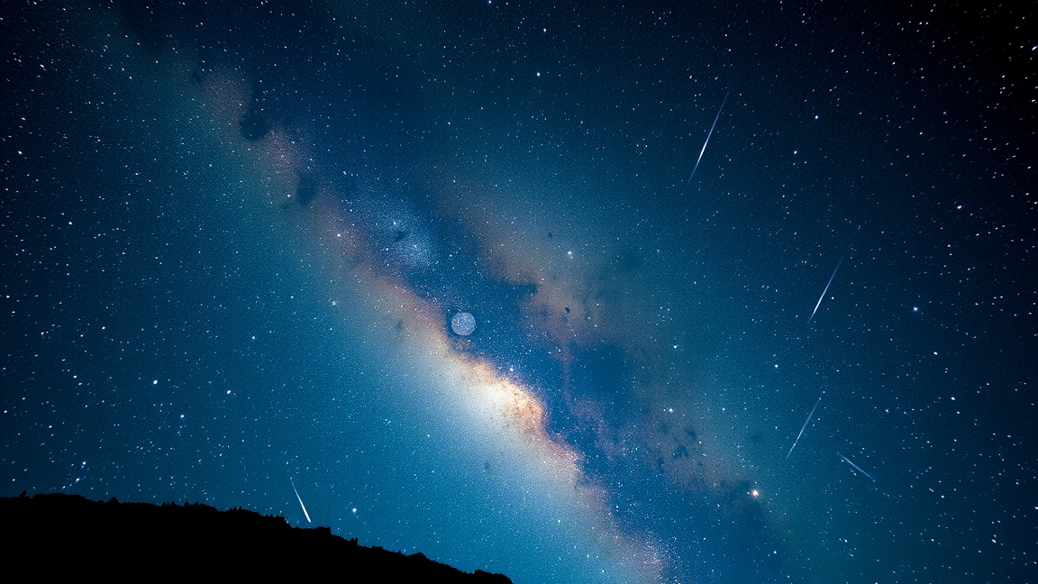 Csillagok és galaxisok az éjszakai égbolton