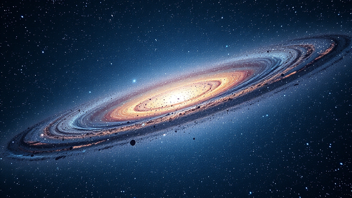 Az Androméda-galaxis csodálatos látványa az égen