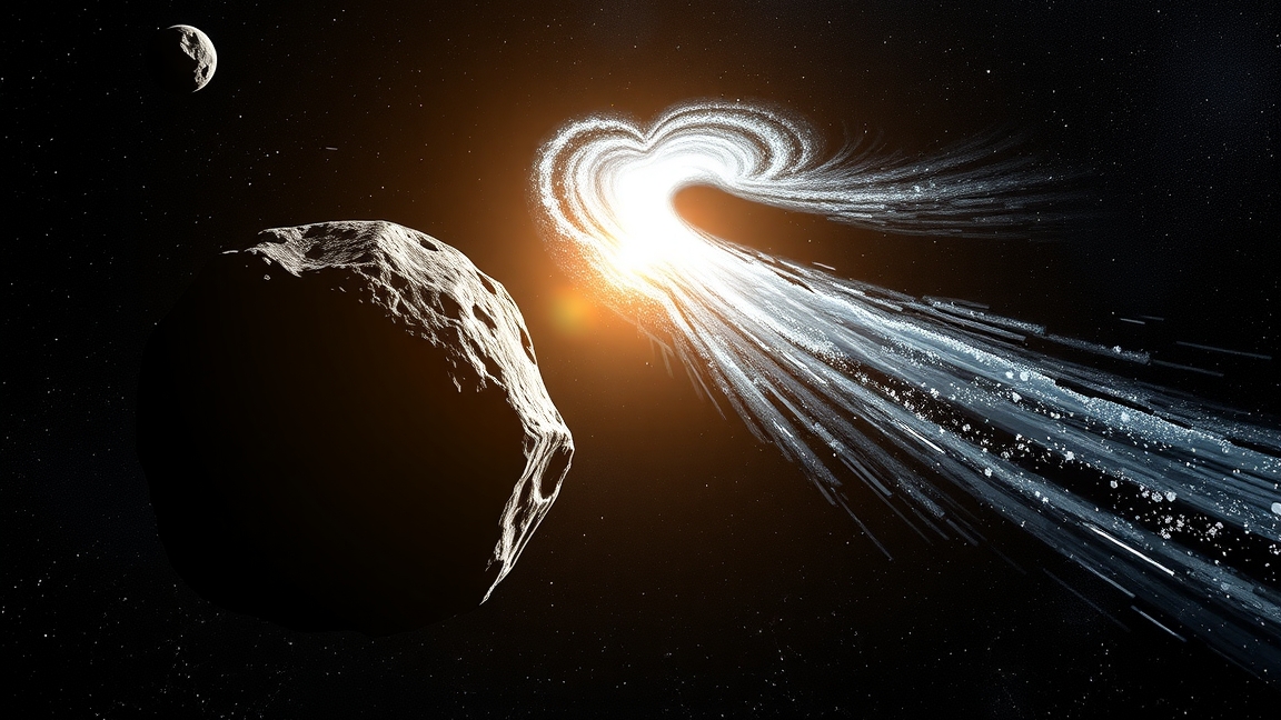 Aszteroida és üstökös ábrázolás a Naprendszerben