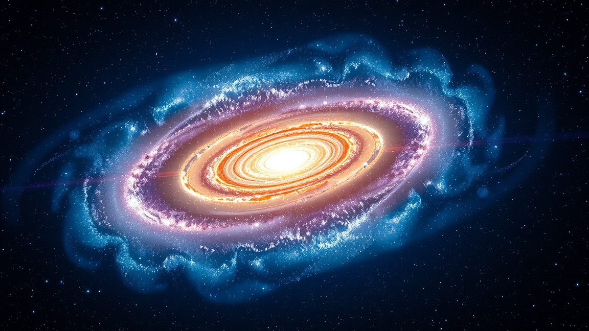 Centaurus A aktív galaxis grafikai ábrázolása