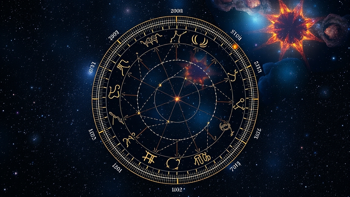 Ekliptika és az állatöv csillagképei az éjszakai égen.