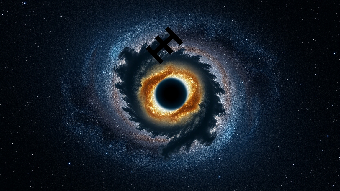 M64 galaxis monokli porfelhővel az Univerzumban