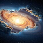 Androméda galaxis és a Tejútrendszer összeolvadása az űrben