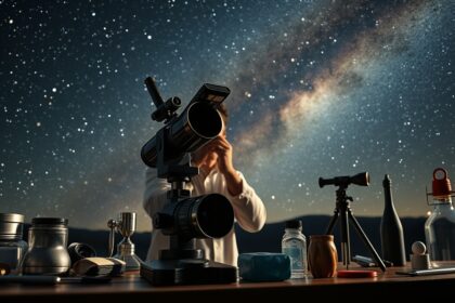 Távcső karbantartás: Tisztítás csillagos éjszakán