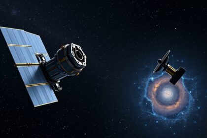 James Webb űrteleszkóp és galaxis a világűrben