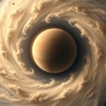 Vénusz bolygó szuperrotációs szélének illusztrációja