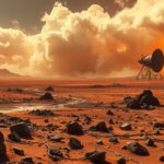 Soviet Venera spacecraft on the harsh surface of Venus.