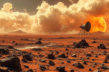 Soviet Venera spacecraft on the harsh surface of Venus.