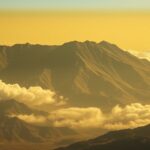 Maxwell Montes, a Vénusz legmagasabb hegye, kőzetes csúcsokkal.