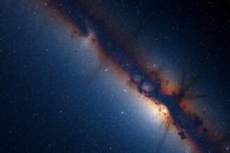 Csillagok és galaxisok az éjszakai égbolton