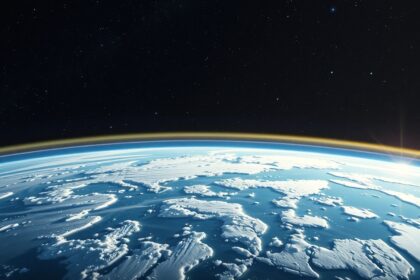 Föld képe a Kármán-vonal közeléből, az űr határa