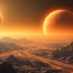 A Vénusz bolygó látványa a sűrű légkörével és extrém hőmérsékletével.