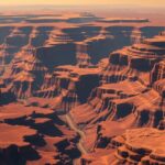 A Grand Canyon képe, amely a Valles Marineris mérete mellett eltörpül.