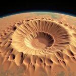 A Mars Jezero-kráter látképe, amely potenciális leszállóhely.