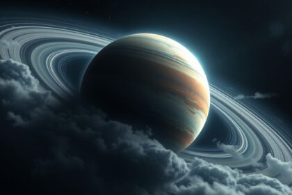 A Vénusz retrográd fordulását bemutató asztrofizikai illusztráció