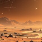 Mars terraformálás jövőbeli látképe, űrszondák és táj