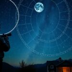 Csillagász nézi az égboltot, a Gergely-naptár idejét idézve