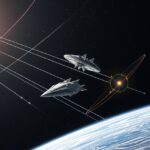 Űrszondák gravitációs hintáznak a bolygók körül, energia lopás során.