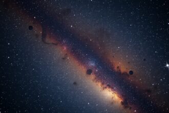 Csillagok és galaxisok a Herkules-gömbhalmaz közelében az északi égen