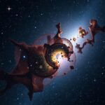 Nyílthalmazok és fiatal csillagok keletkezése az Univerzumban.