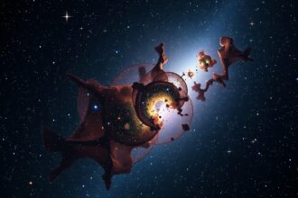 Nyílthalmazok és fiatal csillagok keletkezése az Univerzumban.