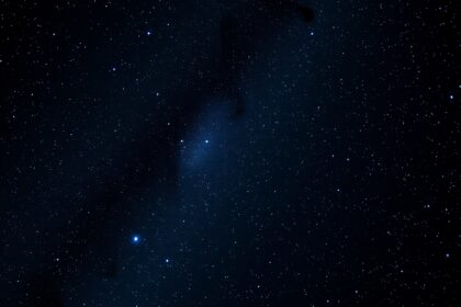 Hyadok csillaghalmaz a Bika fejében, csillagok az éjszakai égbolton