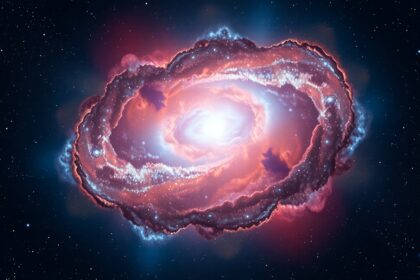 A Súlyzó-köd (M27) képe, a legfényesebb planetáris köd az északi égen.