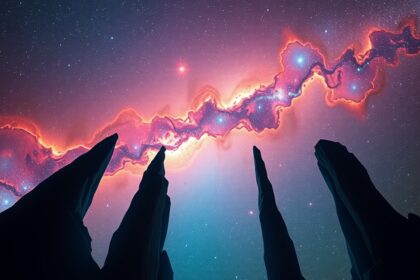 A Sas-köd és a Teremtés Oszlopai csillagászat témájú fotója.