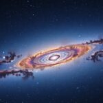 Androméda-galaxis spirálgalaxis az űrben.