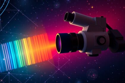 Színes spektroszkópiás képfeldolgozó műszer a csillagászatban.