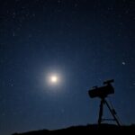 Távcső a csillagos égen, Hold fényével és fényszűrőkkel