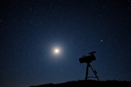 Távcső a csillagos égen, Hold fényével és fényszűrőkkel