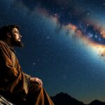 Giordano Bruno a csillagos ég alatt, filozófia és vallás szimbóluma.