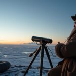 Hell Miksa csillagász teleszkóppal a sarkkörön Vénusz-átvonulást figyelve.