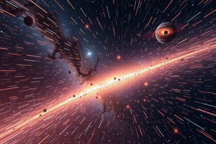 Galaktikus táj, sebesség és fénysebesség eltérítése a térben.