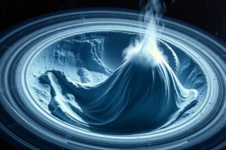 Gejzírek Enceladus holdján - vízgőz és jég