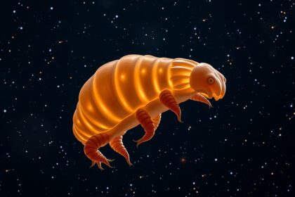 Medveállatka a világűrben, mikroszkopikus extremofil.