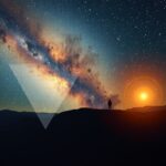 Csillagos égbolt, rejtélyes rádiójel és egyedül álló figura a távolban