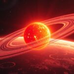 Vörös törpék körüli bolygók és gyűrűs napképek a világűrben