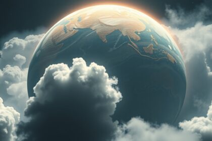 Föld a felhők felett, a naprendszer csodáival.