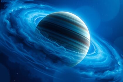 Neptunusz bolygó viharos atmoszférája és gyors szelei