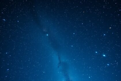 Téli csillagképek az égbolton: Orion, Bika, Ikrek.