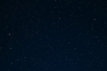 A nyári éjszakai égbolt csillagai, köztük Vega, Deneb és Altair.