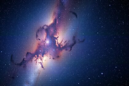 Csodás éjszakai fotó a Tejút galaxis középpontjáról.