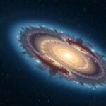 Triangulum-galaxis csodás képe a sötét égbolton